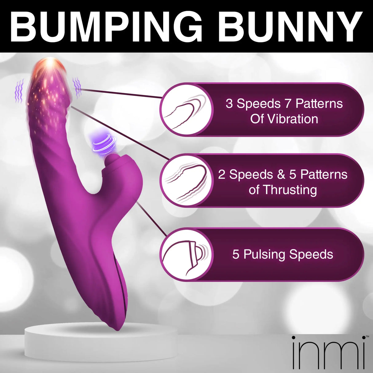 Bumping Bunny Thrusting Pulsing Rabbit Vibrator