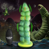 Squirmer Thrusting Vibrating Silicone Dildo