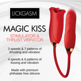 LICKGASM Magic Kiss Clitoral Stimulator w/Thrusting Vibrator