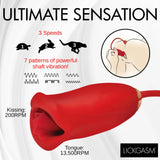 LICKGASM Magic Kiss Clitoral Stimulator w/Thrusting Vibrator