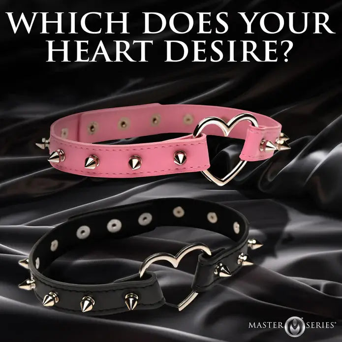 Spiked Heart Collar