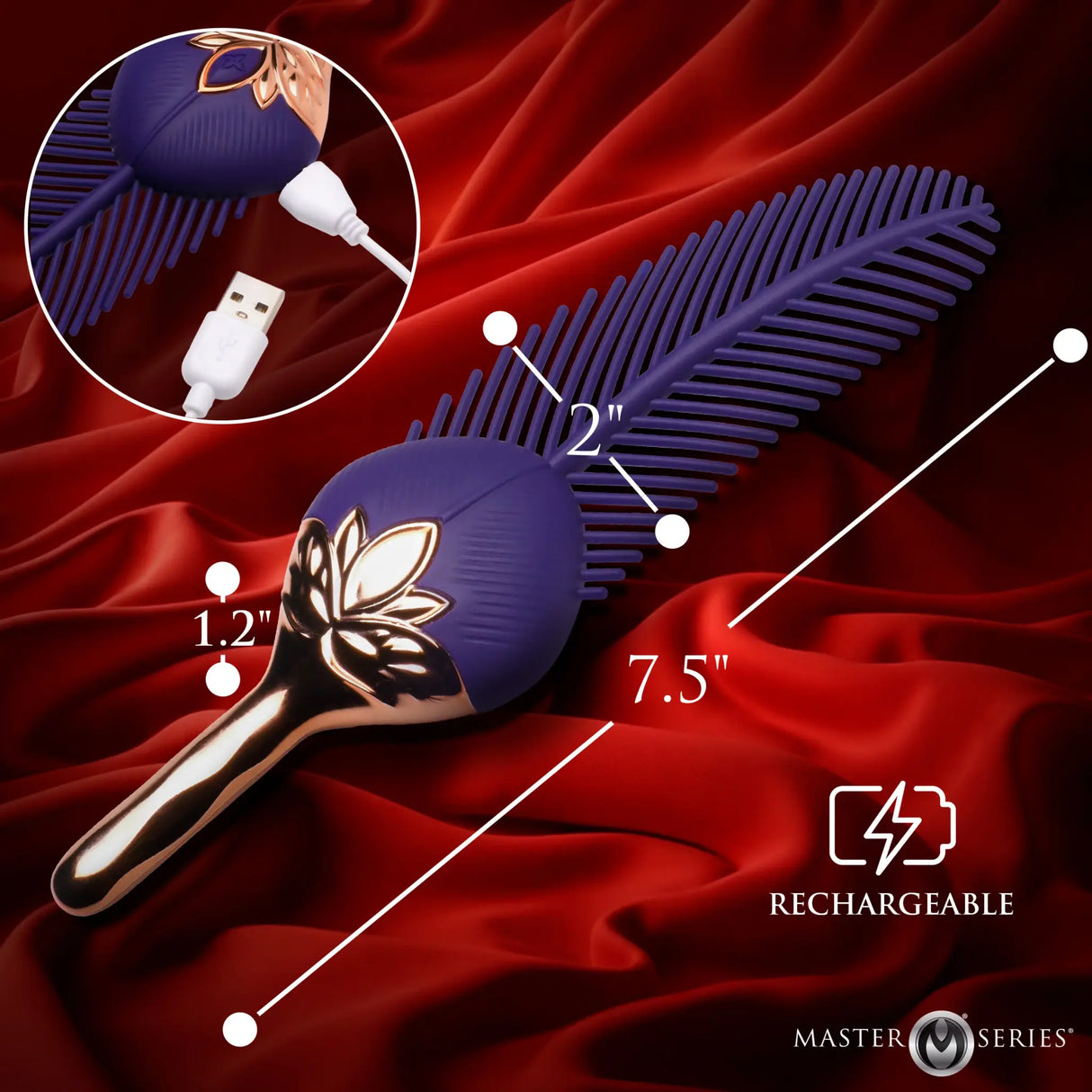 Tickler Vibrating Silicone Feather