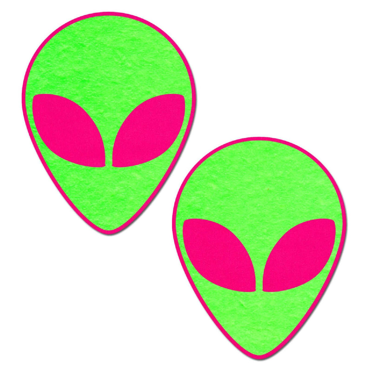 Neon Glowing Pink and Green Alien Pasties