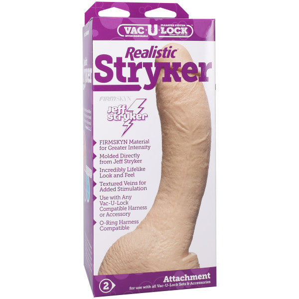 Vac U Lock Stryker Realistic Cock 9 Inch Flesh