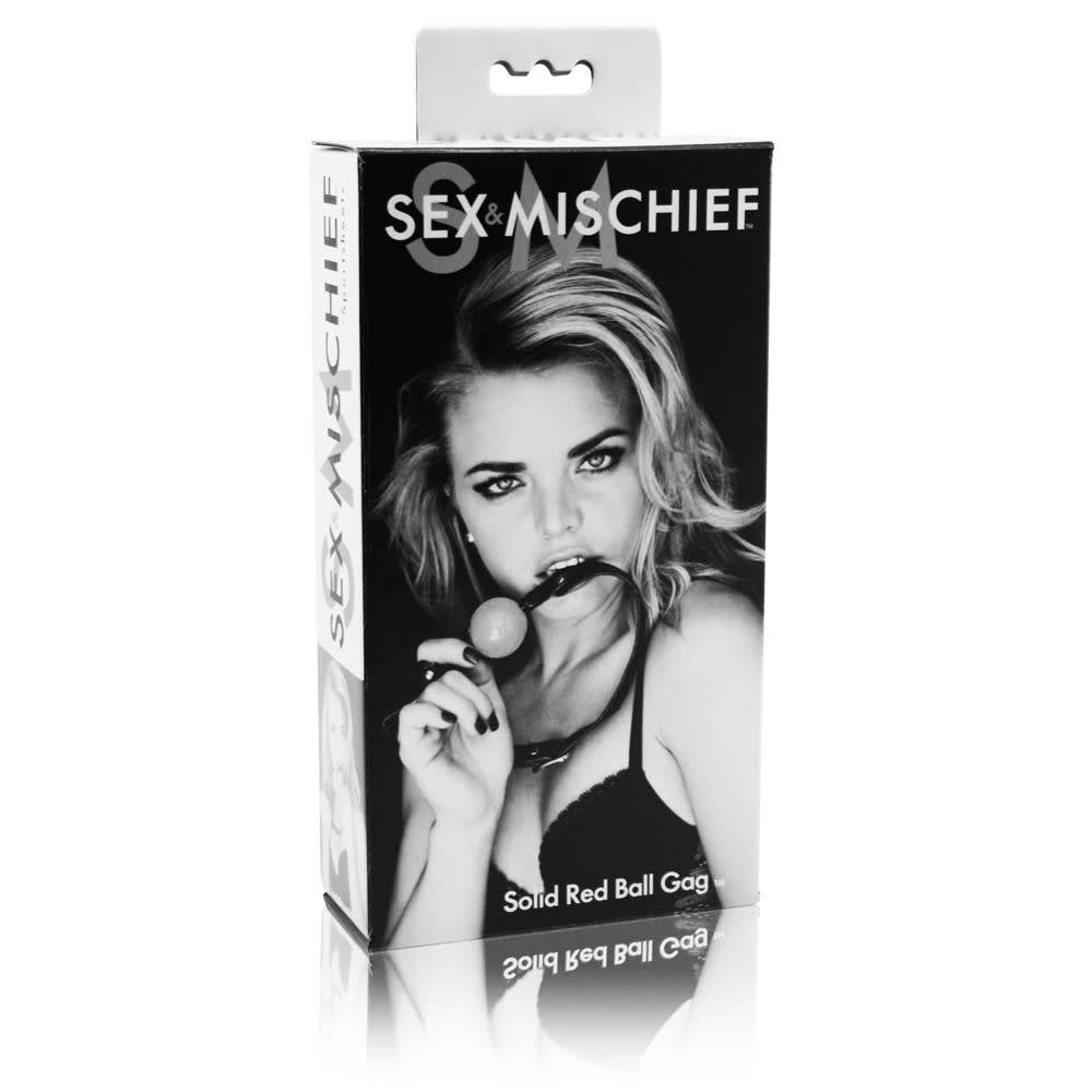 Sex And Mischief Solid Red Ball Gag 2 Inch