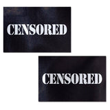 Black Censor Bar Pasties