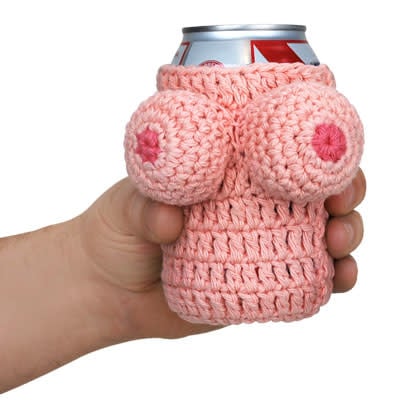 Nanas Boobies Knit Koozie