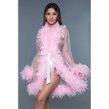 Short Deluxe Feather Robe