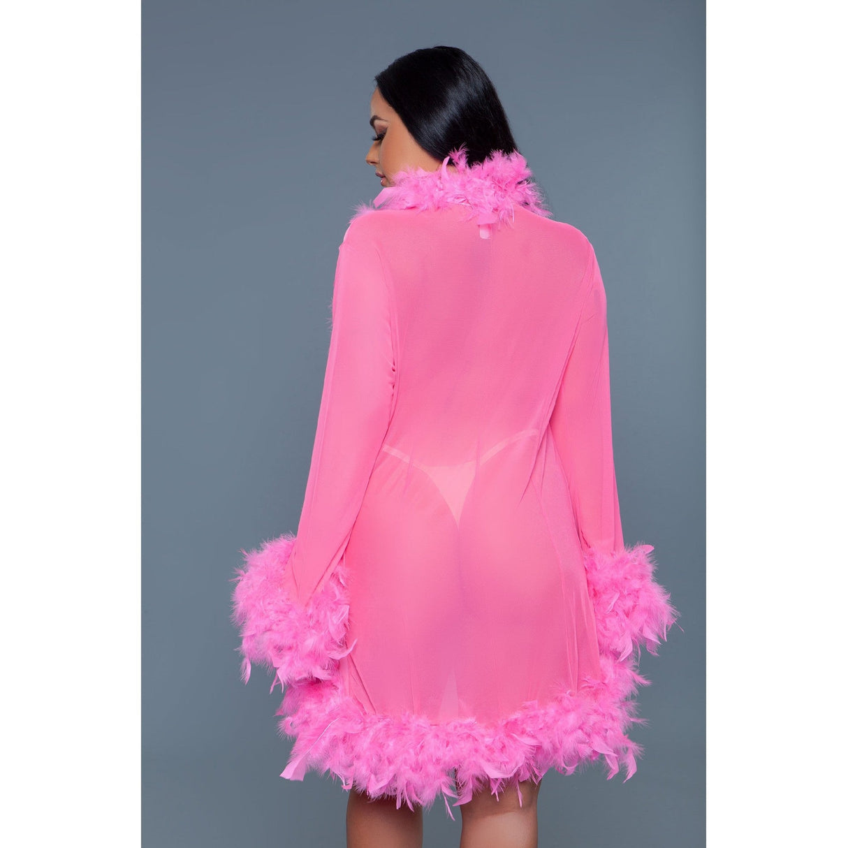 Short Deluxe Feather Robe