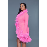 Short Deluxe Feather Robe