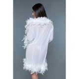 Short Deluxe Feather Robe