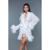 Short Deluxe Feather Robe