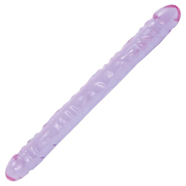 Crystal Jellies 18-inch Double Dildo - Purple