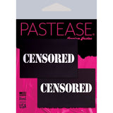 Black Censor Bar Pasties