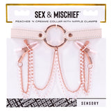 Peaches N' Cream Collar And Nipple Clamps