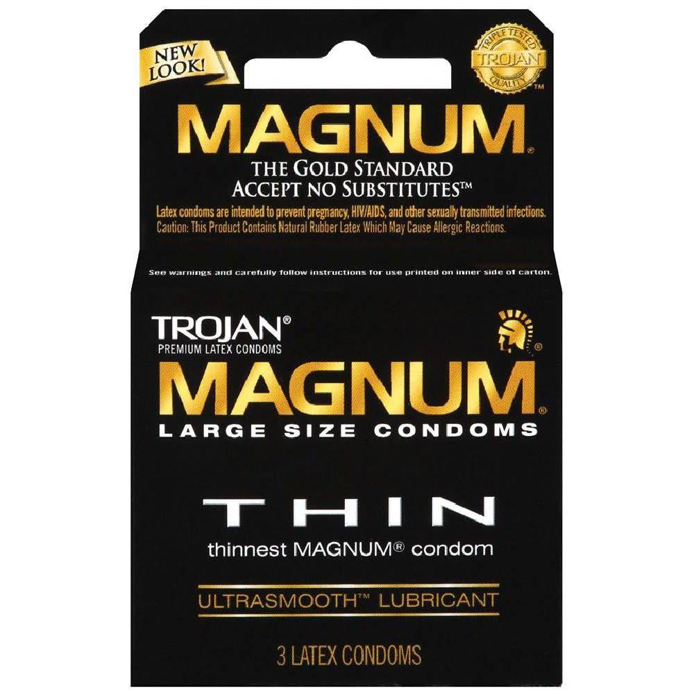 Trojan Magnum Thin Condom 3-pack