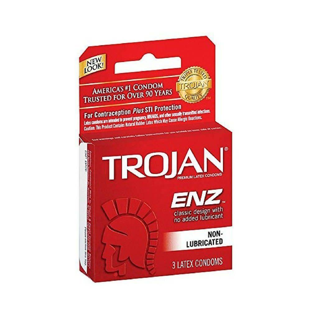Trojan ENZ Non-Lubricated Condom 3-pack Groove Trojan ENZ Non-Lubricated Condom 3-pack Groove