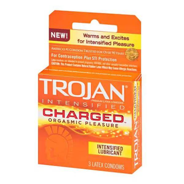 Trojan Intensified Charge Condom 3-pack