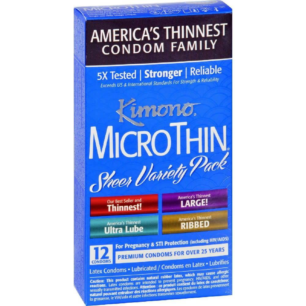 Microthin Condom Variety 12-pack