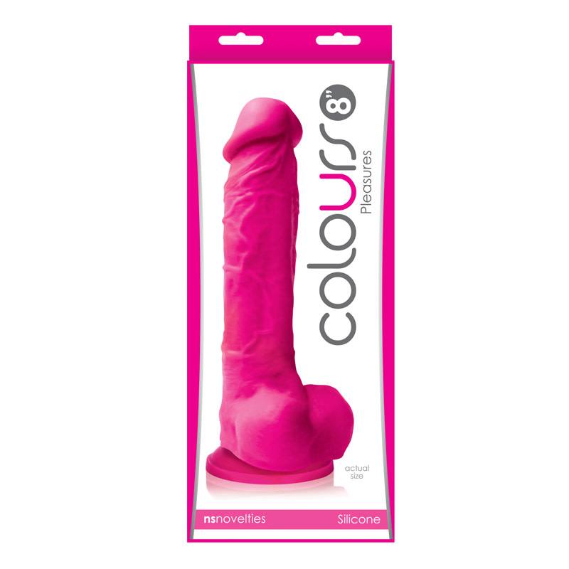 Colours Pleasures 8 inch Dildo - Pink