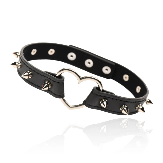 Spiked Heart Collar