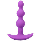 A-Play Beaded Vibrating Plug - Purple