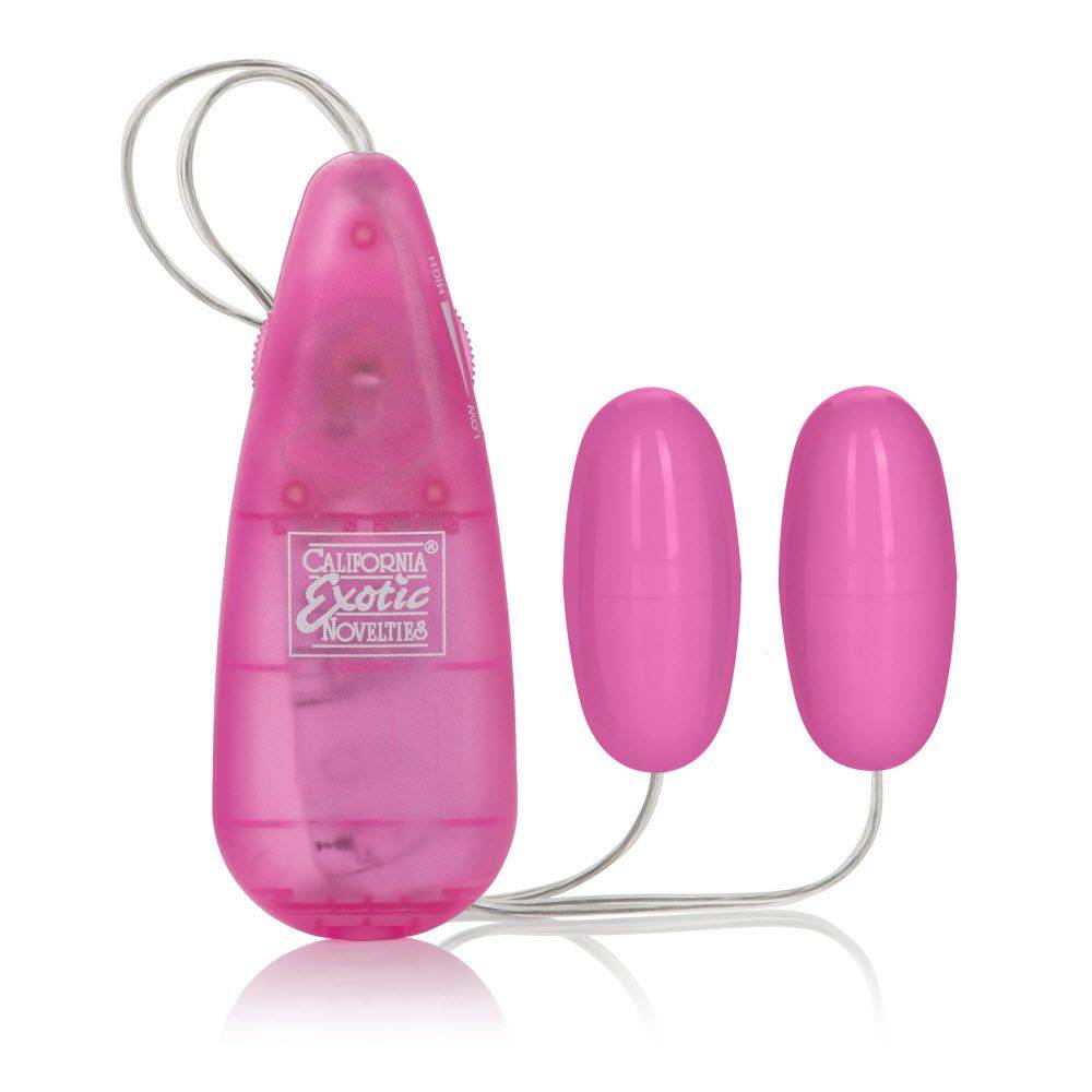 Pocket Exotics Vibrating Double Pink Passion Bullets