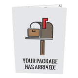 "Your Package Has Arrived" Penis Card - Chocolate