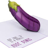 Eggplant Emoji Card