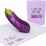 Eggplant Emoji Card