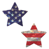 Glittering Stars and Stripes Patriotic Star Pasties