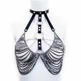 Choker Multi Chain O-Ring Top