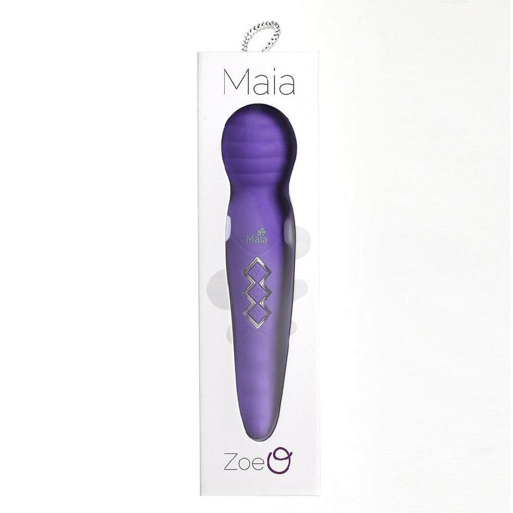 Zoe Maia Dual Vibrating Wand - Purple