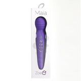 Zoe Maia Dual Vibrating Wand - Purple