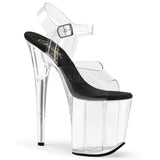 Clear Strap Clear Heel 8" Stiletto