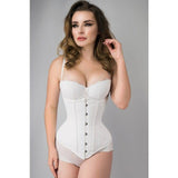 Satin Underbust Corset Bridal White