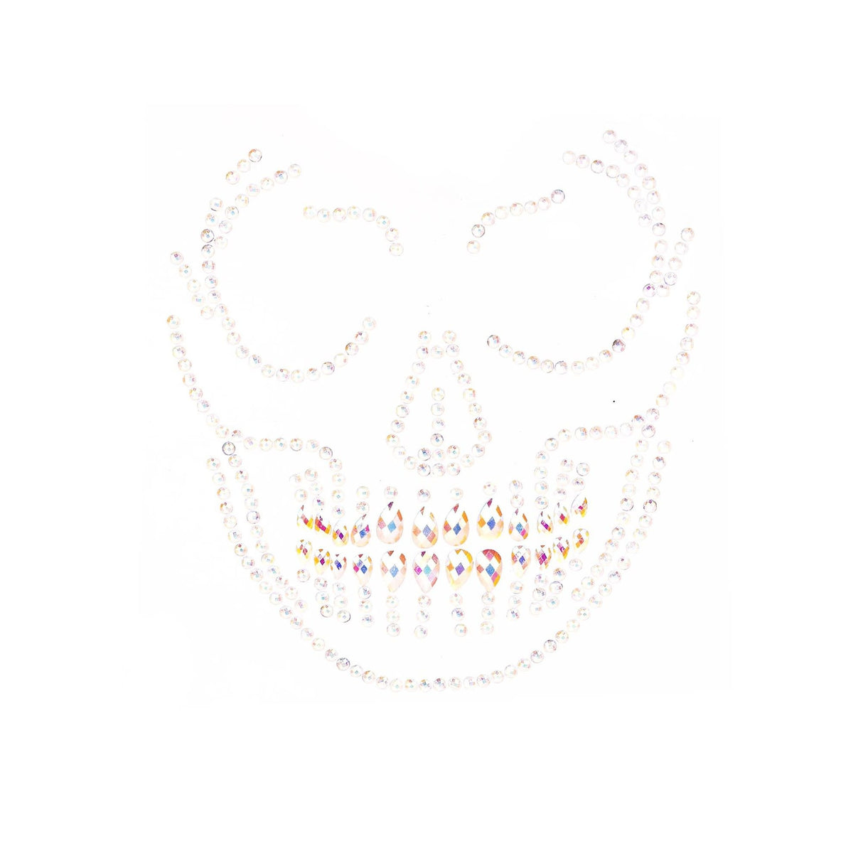 Glow In The Dark Adhesive Skeleton Face Jewels