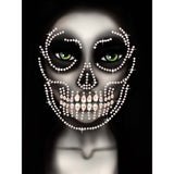 Glow In The Dark Adhesive Skeleton Face Jewels