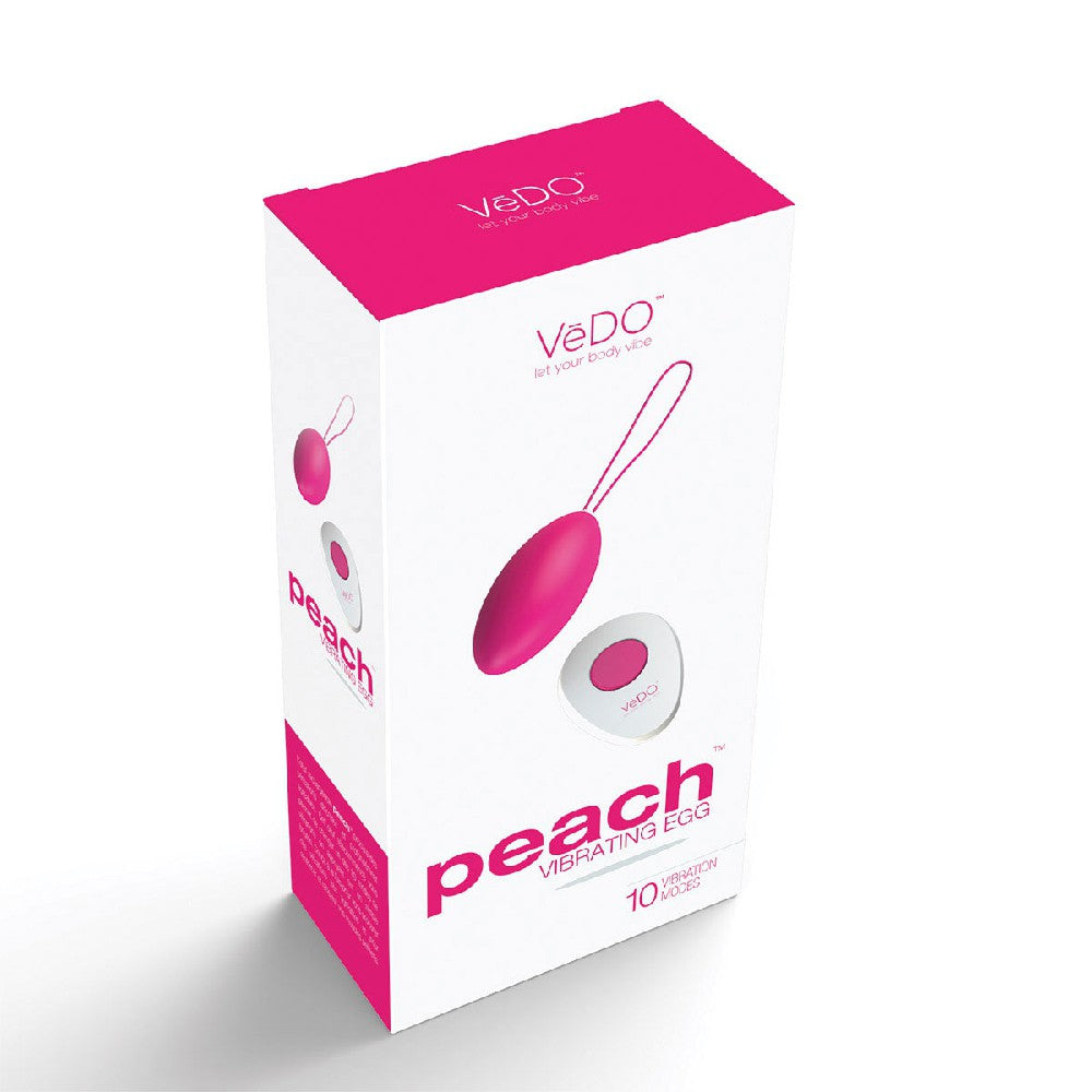 Peach Remote Vibrating Kegel Ball