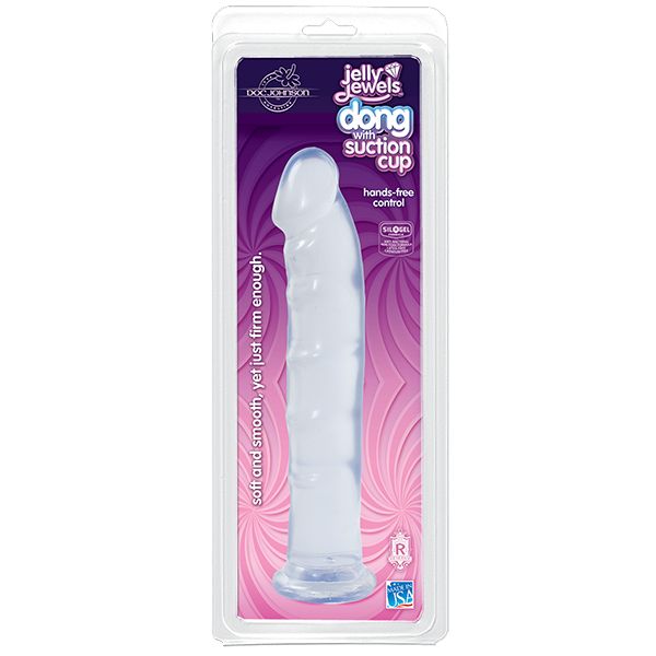 Jelly Jewels - Dong Suction Cup - Clear