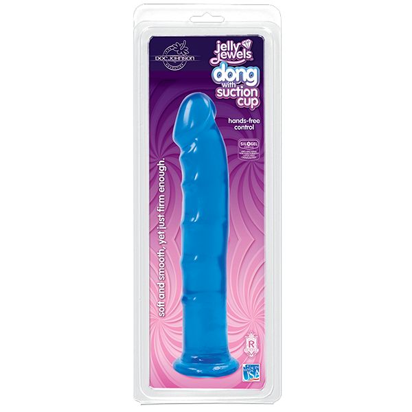 Jelly Jewels - Dong Suction Cup - Blue