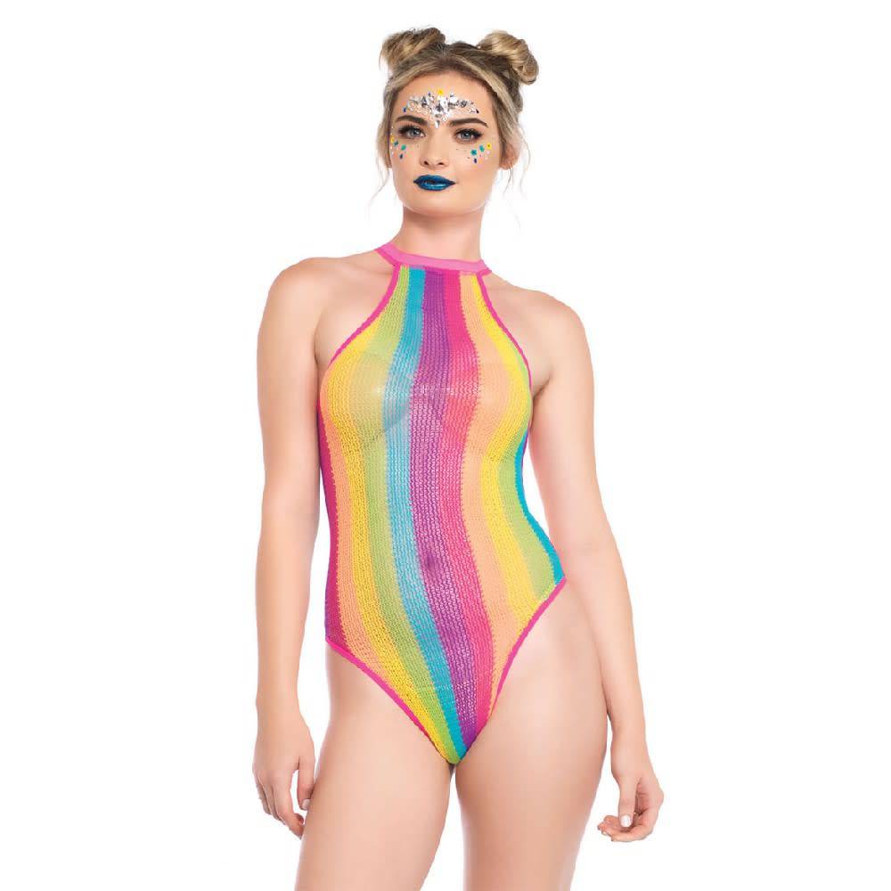 Rainbow Striped Bodysuit