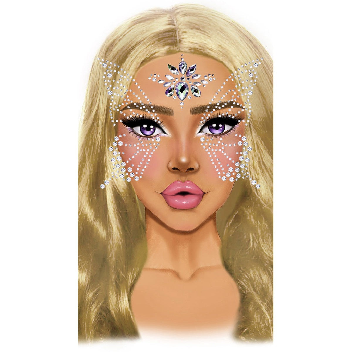 Glimmering Fairy Adhesive Face Jewels