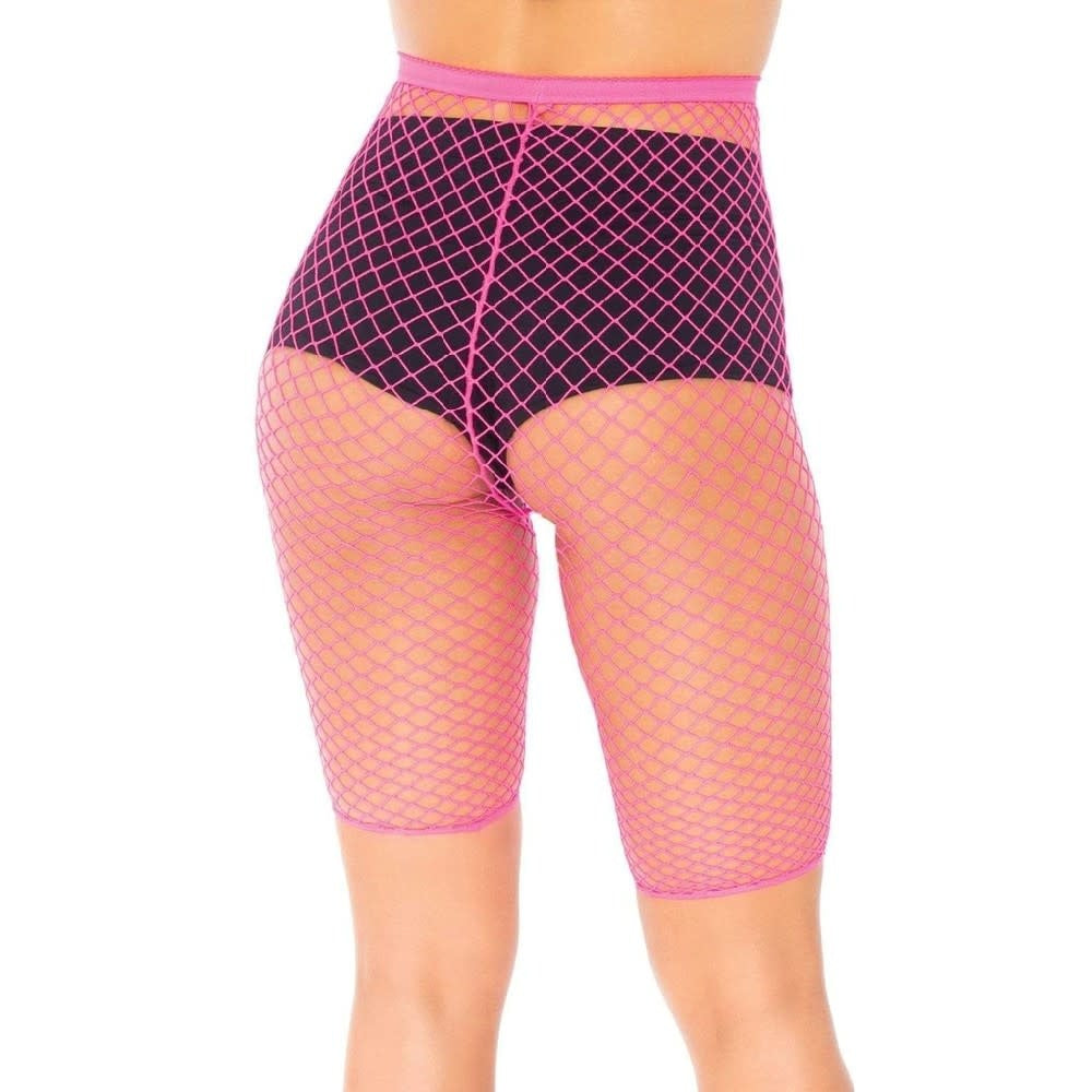 Fishnet Biker Shorts - Curvy