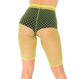 Fishnet Biker Shorts - Curvy