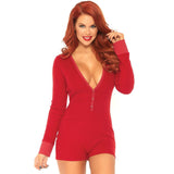 Brushed Rib Long Sleeve Jersey Romper