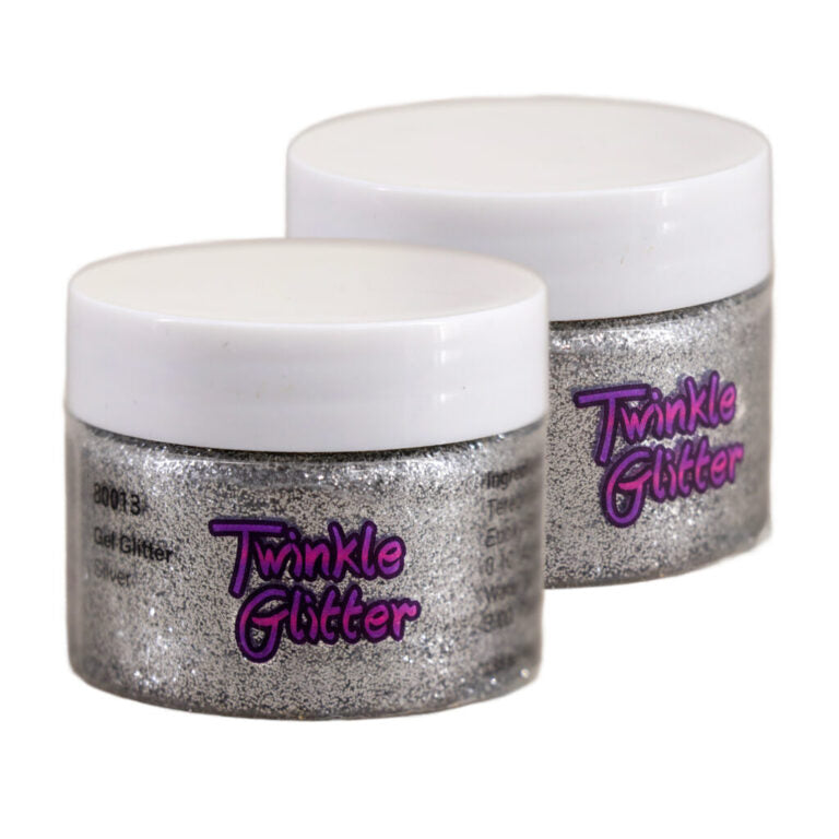 Silver Fine Gel Glitter 1.5 Ounce