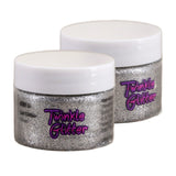 Silver Fine Gel Glitter 1.5 Ounce