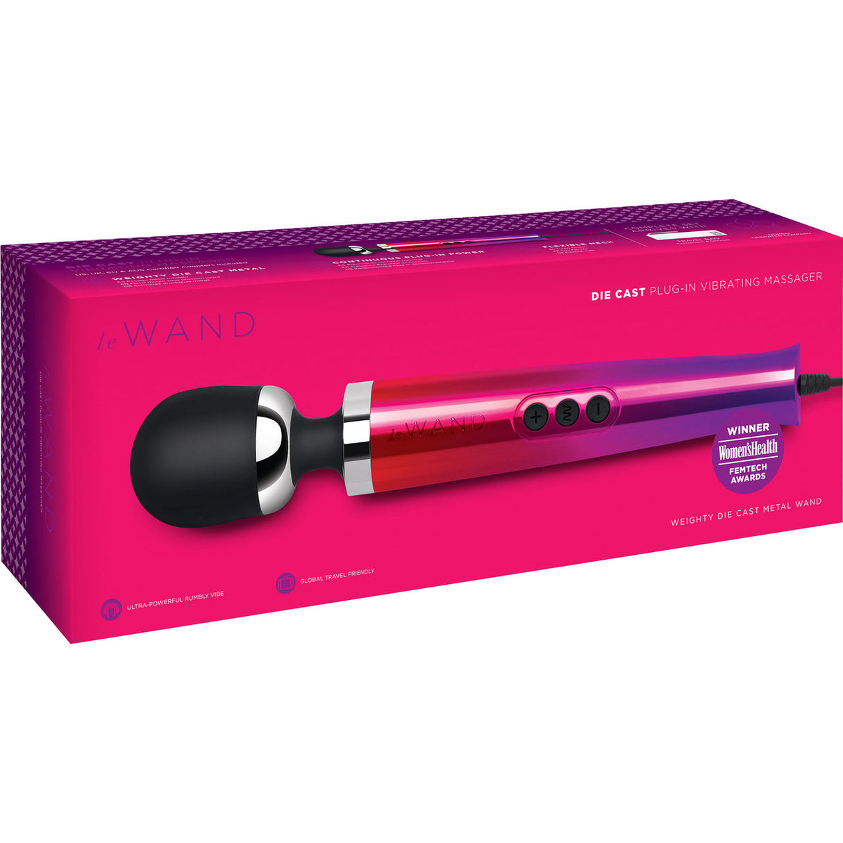 Le Wand Diecast Plug-In Vibrating Massager - Ombre