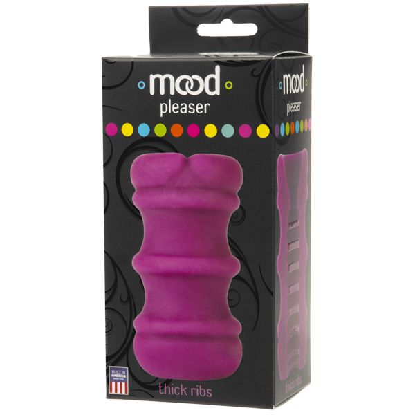 Mood Ultraskyn Ribbed Stroker - Purple